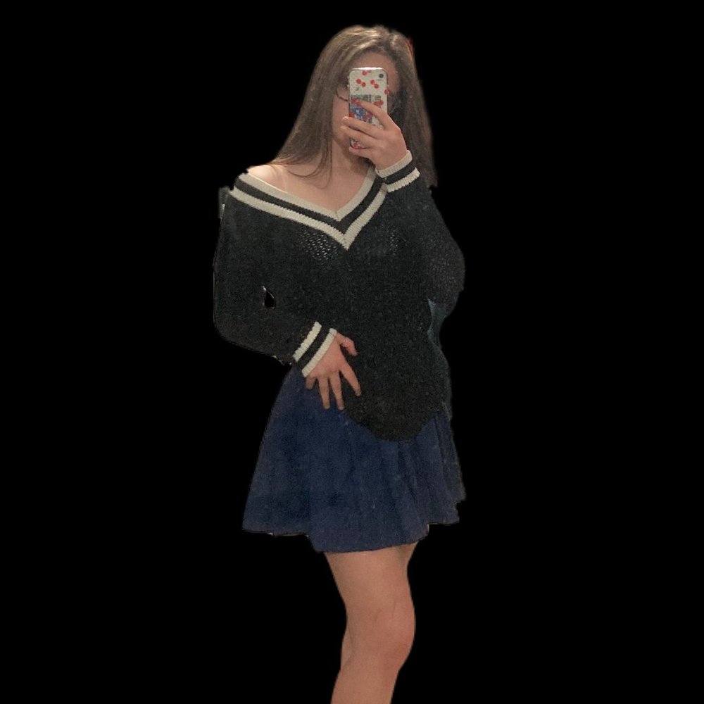 Navy Blue Mini skirt